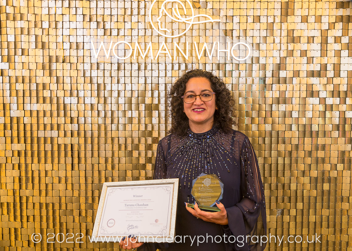 Taruna Chauhan Winner of the Woman Who Works from Home Award