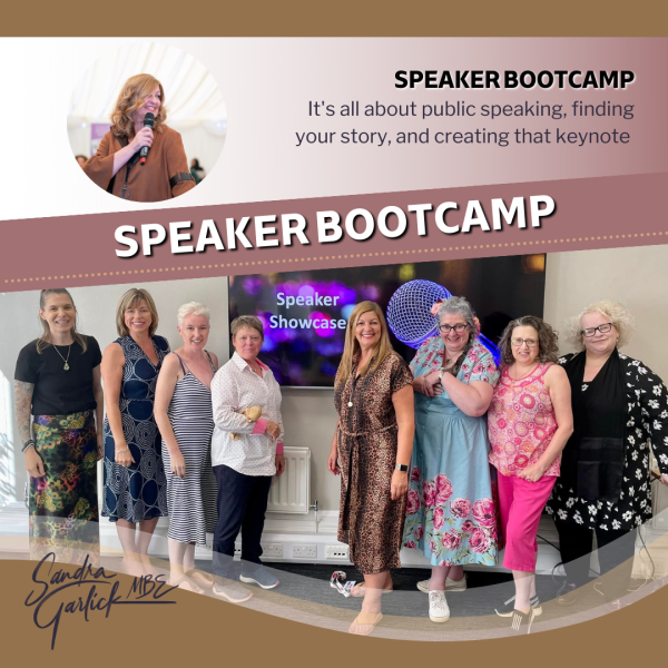 Speaker One Day Bootcamp delivered by Sandra Garlick MBE