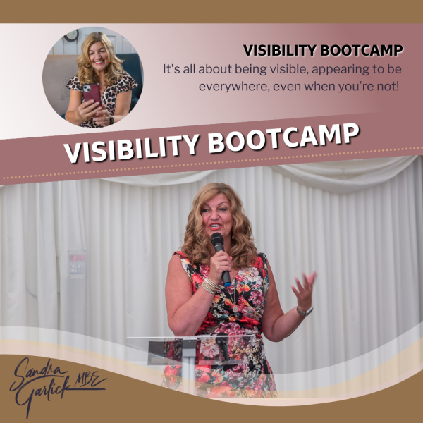 Visibility Bootcamp delivered by Sandra Garlick MBE