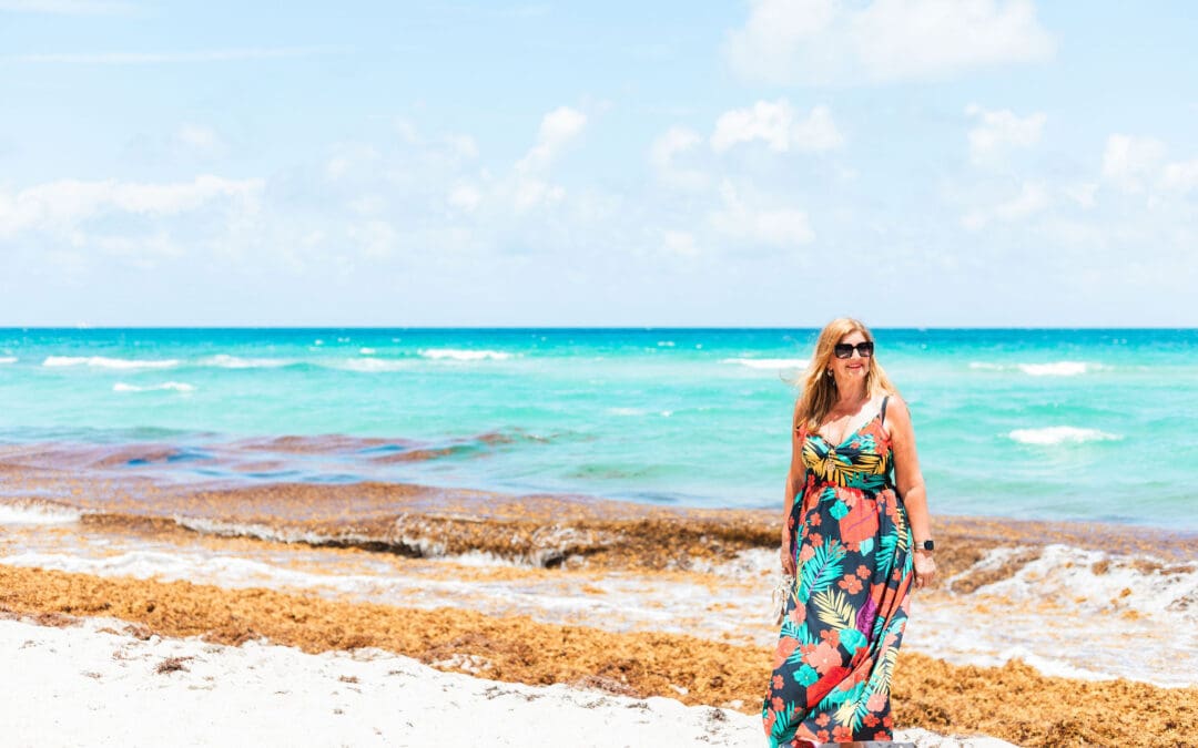 Sandra Garlick MBE taking time out to reflect in Miami