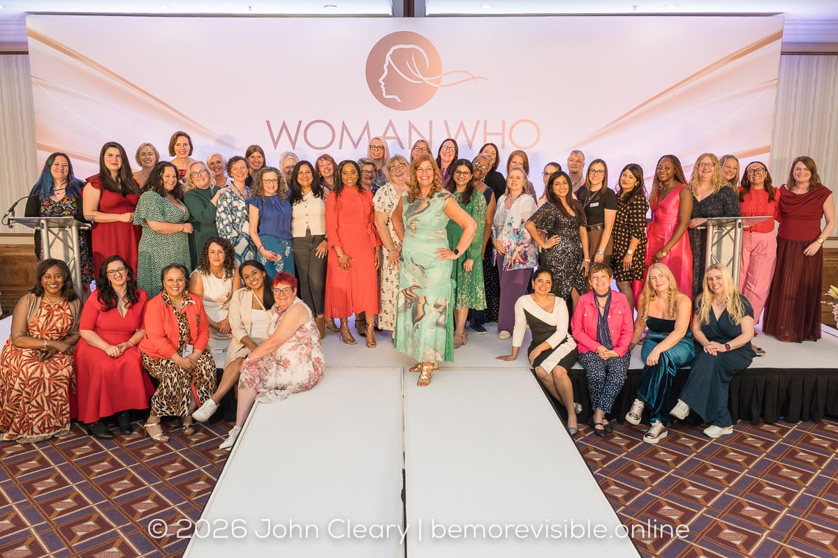 Members of the Let's Get Visible ACCELERATE Academy at the Woman Who Achieves Awards 2026 hosted by Sandra Garlick MBE